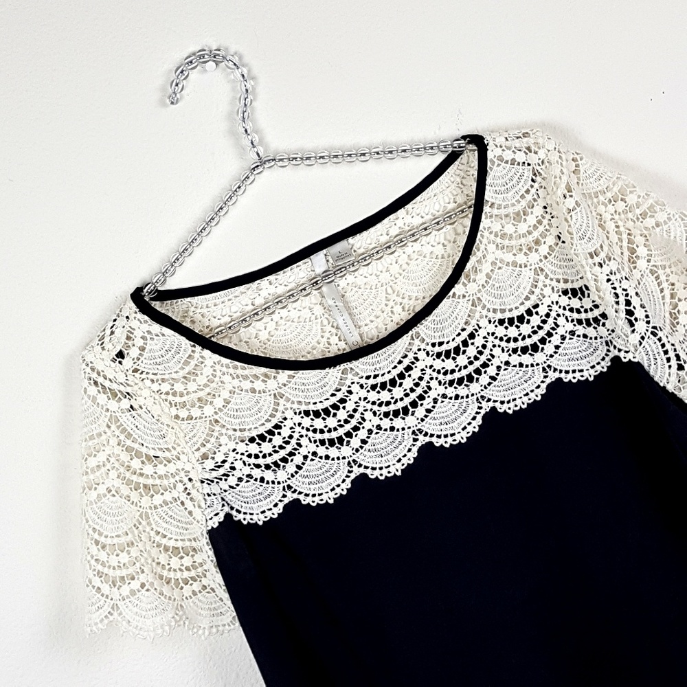 Lauren Conrad Crochet Collar Tunic